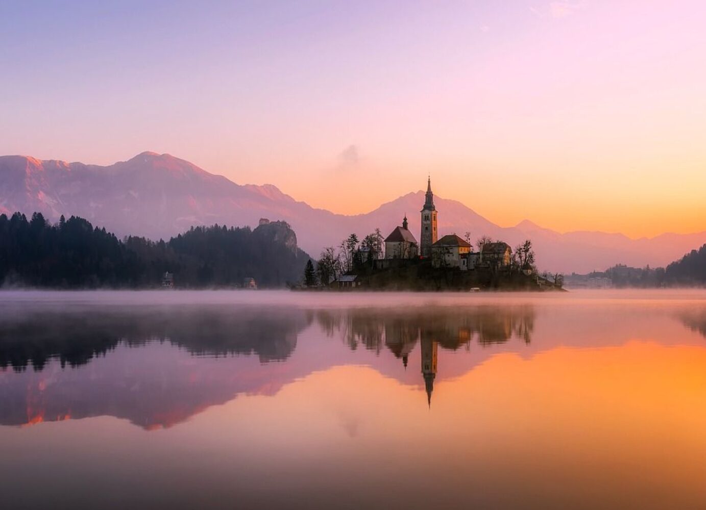 Island on the lake